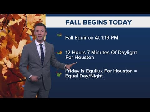 Friday: Houston will have 12 hours of daylight and dark