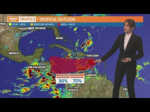 Tuesday tropical update: disturbance may develop in the Caribbean