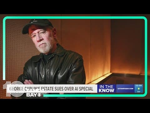 George Carlin's estate sues podcaster over A.I. "comedy special"