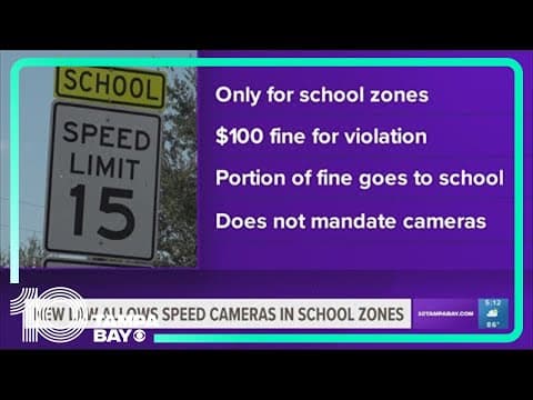 New Florida law allows speed cameras in school zones