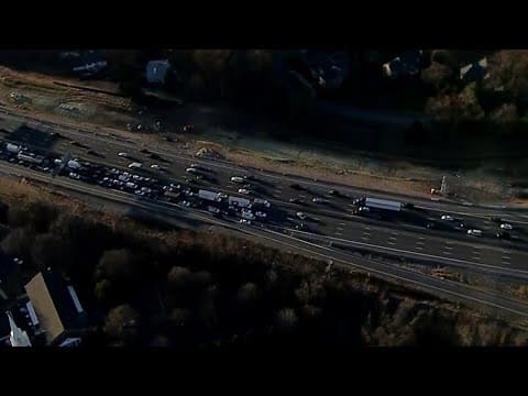 WATCH: I-495 Northbound shut down in anticipation of presidential motorcade