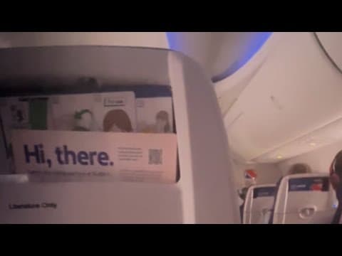 Passenger captures video of the moment lightning struck plane as flight approached Denver