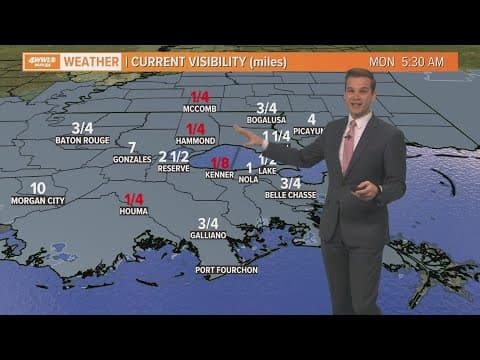 Foggy Monday morning, severe storms Tuesday