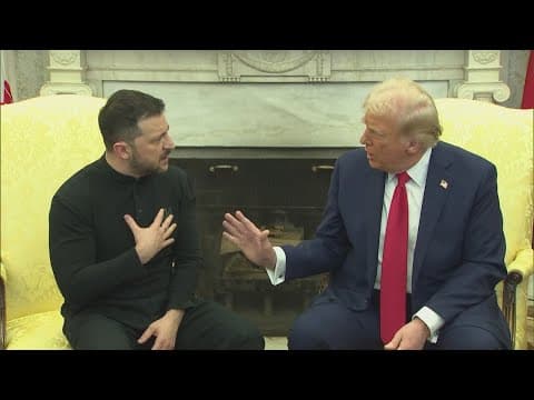 President Trump meeting with Ukraine's president ahead of summit with Putin