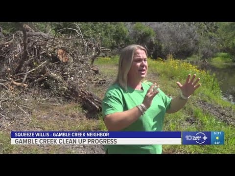Neighbors near Gamble Creek feel relief with clean-up efforts underway