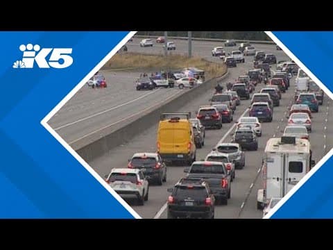 1 killed in Everett shooting; suspect crashes on I-5, blocking traffic