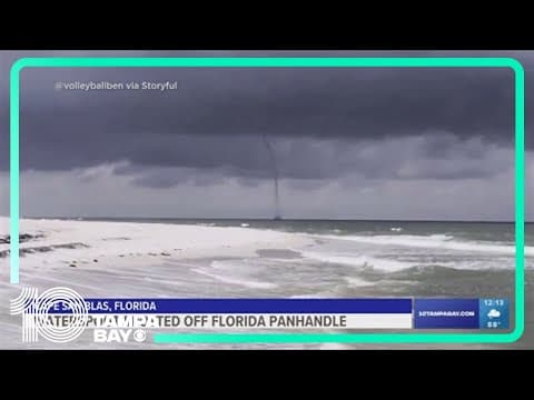 Waterspout spotted in the Gulf off the Florida Panhandle