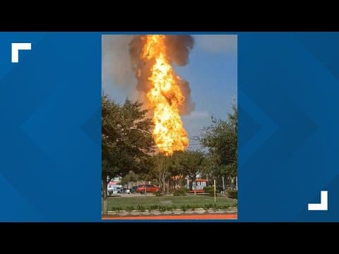 Viewer video of massive Deer Park pipeline fire