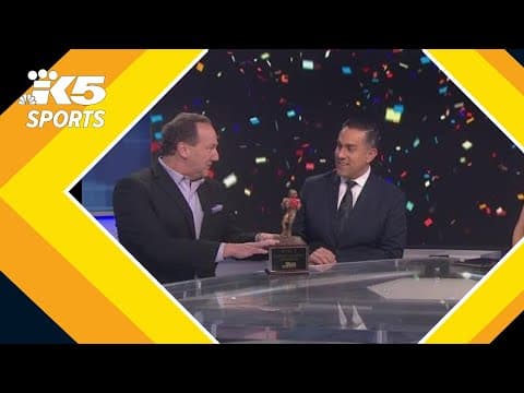 Chris Egan wins KING 5 Fantasy Football Championship trophy for the first time ever