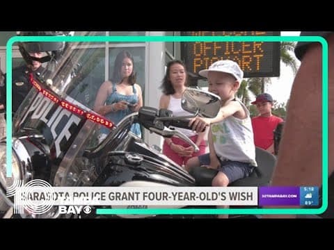 Sarasota police grant 4-year-old's 'Make A Wish' dream