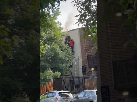 Video Shows Rescue From Apartment Fire