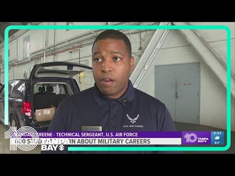 More than 600 students learned about military careers