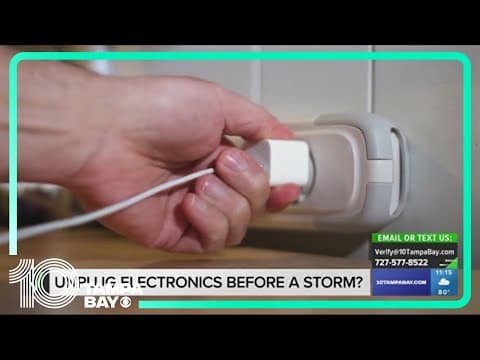 Yes, unplugging electronics before a thunderstorm can help protect them from damage