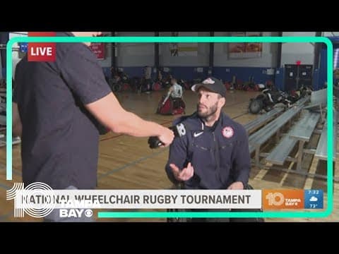 Several local athletes are competing in the national wheelchair rugby tournament