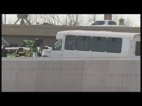 Dallas County jail inmate transport van crashes on I-30, officials say