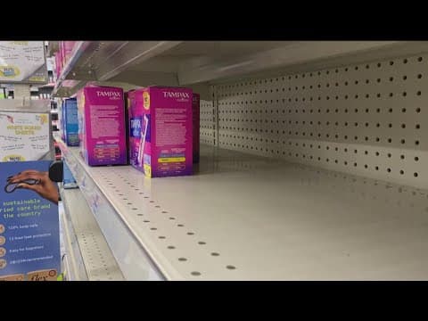 You can now add tampons to the list of product shortages