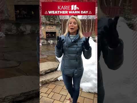 Roads remain wet as #snow continues overnight. #shorts #minnesota #kare11weather