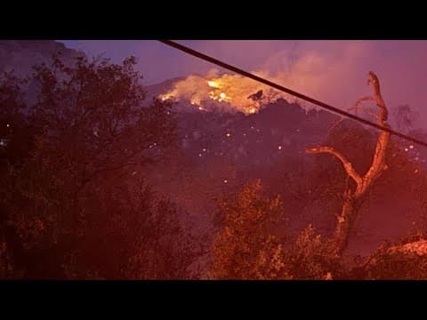 Fire crews battle Springs Fire in Lawson Valley, evacuation orders underway - 6 a.m. update
