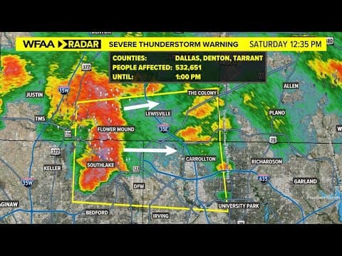 LIVE RADAR: Tracking thunderstorms in DFW