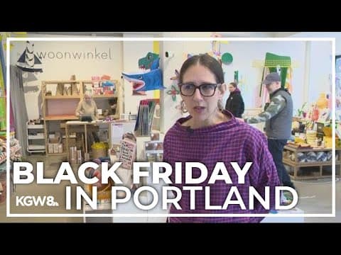 Downtown Portland businesses try to reach out to holiday customers on Black Friday