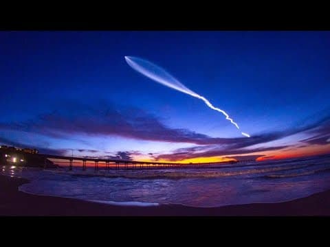 SpaceX launches Falcon 9 in Starlink mission over San Diego Monday night