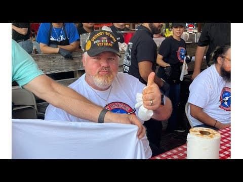 Veteran wins 2024 Riscky's Barbeque Rib-Eating Competition in North Texas