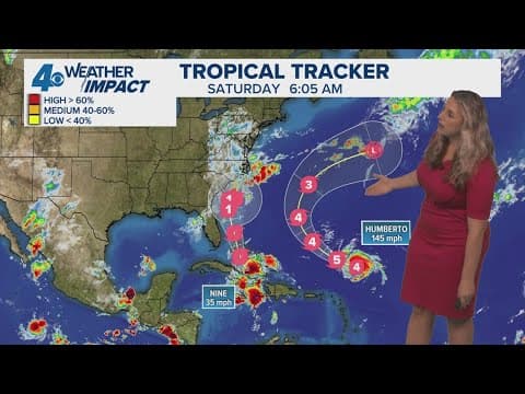 Tropical Weather Impact: Hurricane Humberto a Cat 4, Potential TC 9 could impact US