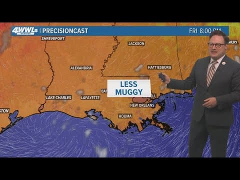 New Orleans Weather: Less muggy, first day of Fall will be 90 degrees