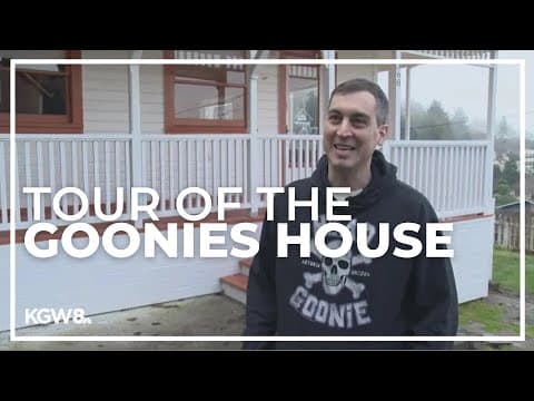 Tour of the The Goonies house in Astoria on Oregon coast
