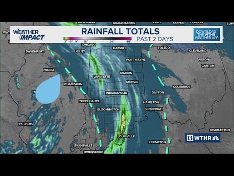 See who got the most rain across Indiana over the weekend | Rainfall reports