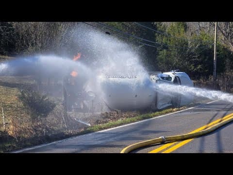 Rural Metro: 1-mile radius evacuation put in place for East Emory Road after propane truck crash