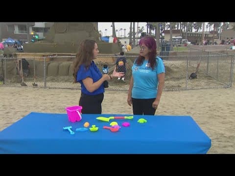 Kids-n-Kastles sandcastle competition at Sun & Sea Festival in Imperial Beach on Aug 17