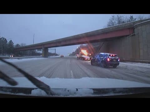 Road conditions still rough in Prince George's County Monday