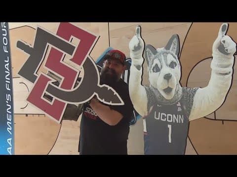 Where is San Diego State’s Mascot at the NCAA Championship?