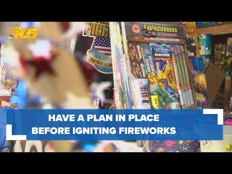 Health officials recommend having a plan in place before lighting fireworks