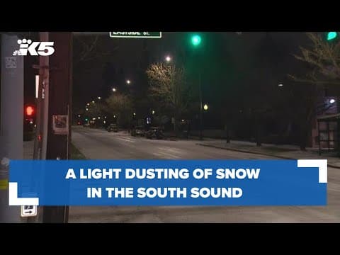 Snow in the south sound