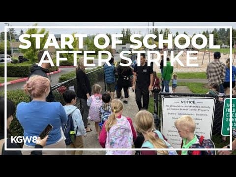 Camas School District student attend class after teach strike ends