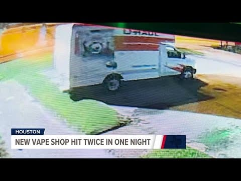 Thieves back a U-Haul through a wall to break into a Houston business | Texas News Now