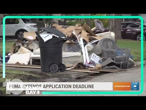 FEMA extends application deadlines for those affected by Hurricane Idalia