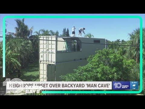 'Take it down': Some Melbourne Beach residents upset over backyard 'man cave'