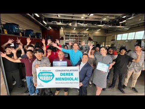 Classroom Heroes | SDCCU honors Derek Mendiola from Rancho Buena Vista High School