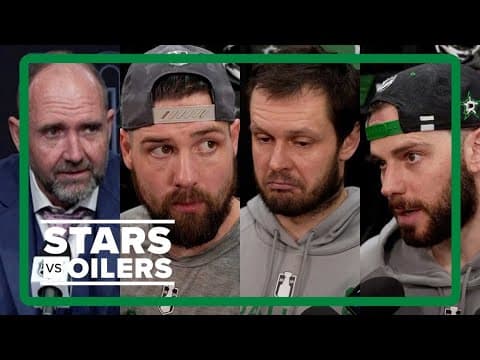 Stars vs. Oilers | DeBoer, Benn, Dadonov and Seguin react to Game 1 Western Conference Final loss