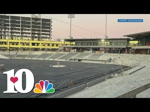 Seats being installed in Covenant Health Park, Knoxville's new downtown stadium