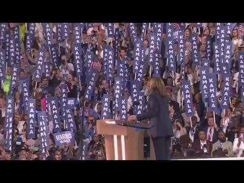 Vice President Harris speaks on abortion rights at DNC