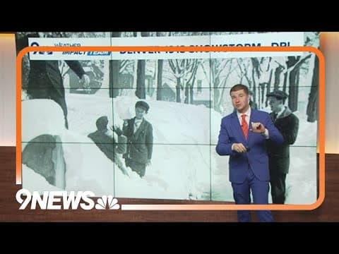 This week in 1913, nearly 4 feet of snow fell in Denver