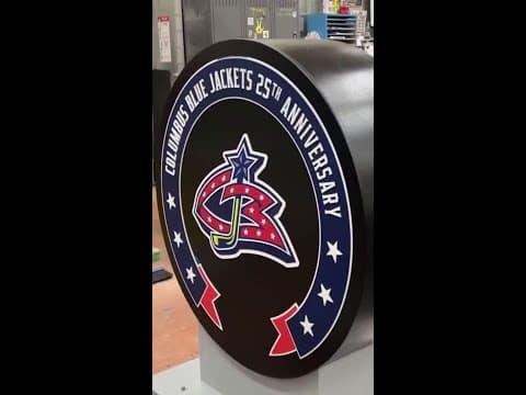 Blue Jackets to unveil oversized puck sculptures as part of 25th season celebration