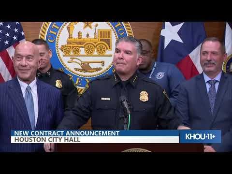 Watch Live: Mayor John Whitmire, Houston police officers' union announce new contract