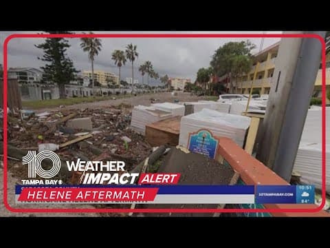 'It's like a war zone': Gulf front in Sarasota County sees extensive damages from Helene