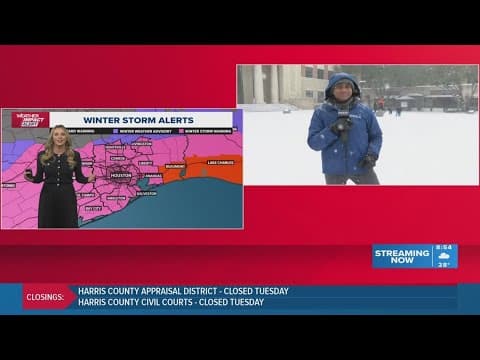 KHOU 11 team coverage: Winter storm blankets Houston area in snow, ice