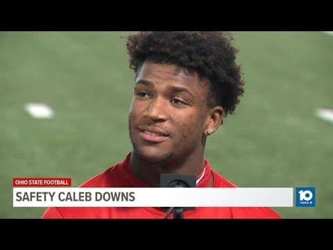 Ohio State post-practice interview with Caleb Downs